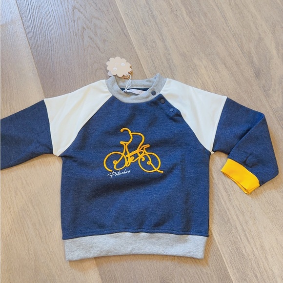 Patachou - NAVY COTTON FLEECE SWEATER 3Y - Picture 6 of 7